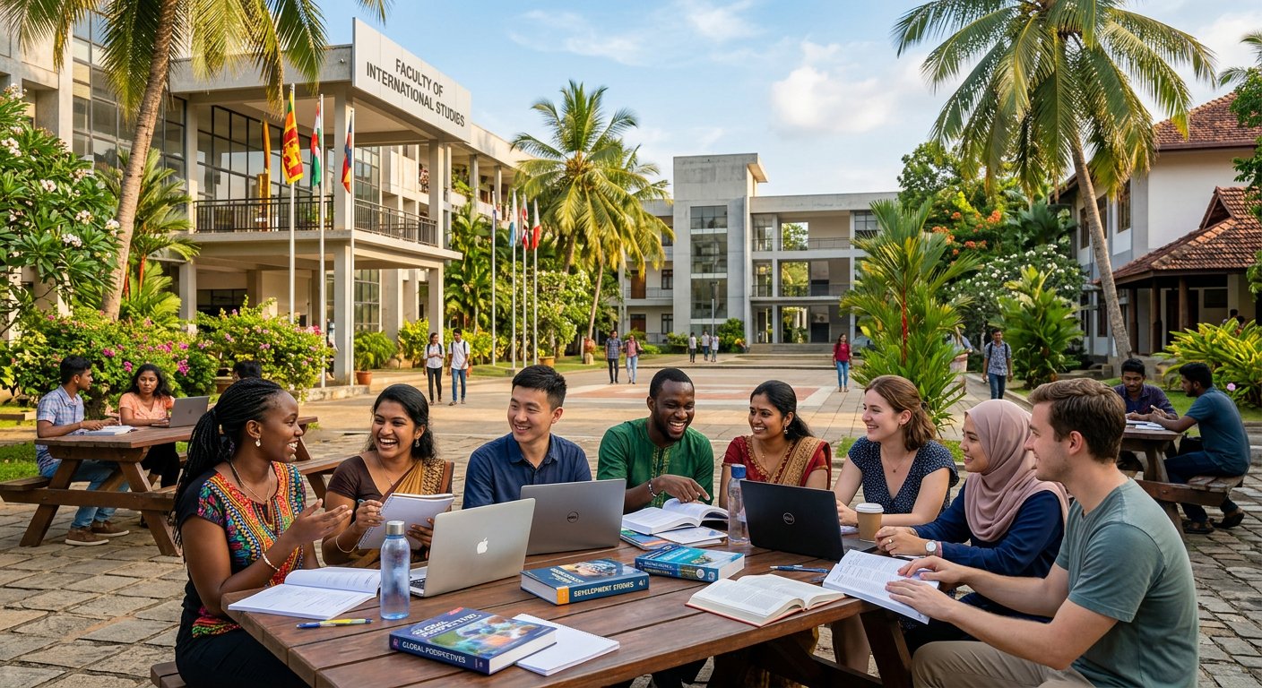 International students studying in Sri Lanka